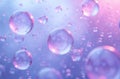 Abstract background with striking bubbles and a kaleidoscope of colorful bokeh. Royalty Free Stock Photo
