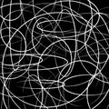 abstract background strokes lines doodle circles and ovals vector pattern Royalty Free Stock Photo