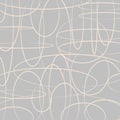 abstract background strokes lines doodle circles and ovals vector pattern Royalty Free Stock Photo