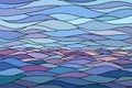 Abstract background with stylized wave and sky