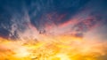 Abstract background summer. Gorgeous Panorama twilight sky and cloud Royalty Free Stock Photo