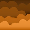 Background of summer in orange, curve 046 Royalty Free Stock Photo