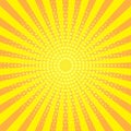Abstract background with sun ray and dots. Summer vector illustration Royalty Free Stock Photo