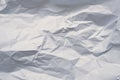 Abstract background with surface of white crumpled paper .