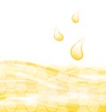 Abstract Background with Sweet Honey Drips