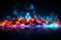 Abstract Background Technology, cloud networking, generative ai. Royalty Free Stock Photo