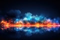 Abstract Background Technology, cloud networking, generative ai. Royalty Free Stock Photo