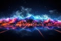Abstract Background Technology, cloud networking, generative ai. Royalty Free Stock Photo