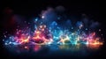 Abstract Background Technology, cloud networking, generative ai. Royalty Free Stock Photo