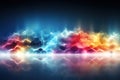 Abstract Background Technology, cloud networking, generative ai. Royalty Free Stock Photo