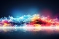 Abstract Background Technology, cloud networking, generative ai. Royalty Free Stock Photo