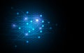 Abstract background technology future networking innovation circuit pattern design concept Royalty Free Stock Photo