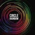 Abstract background template with circle rainbow colors