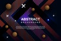 Abstract background template memphis modern neon geometric design