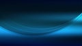Vector Abstract Dark Blue Gradient Background with Shining Smooth Curving Waves Royalty Free Stock Photo