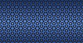 Vector Blue Gradient Background with Seamless Geometric Stars and Hexagons Pattern Royalty Free Stock Photo