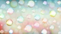 Vector Abstract Glowing Colorful Bubbles in Blurry Pastel Blue, Green and Pink Gradient Background Royalty Free Stock Photo