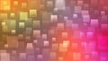 Vector Abstract Shiny Squares Geometric Pattern in Pink, Purple and Orange Gradient Background Royalty Free Stock Photo