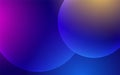 Vector Abstract Shining Circles in Pink, Purple, Yellow and Dark Blue Gradient Background Royalty Free Stock Photo