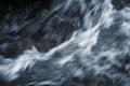 Blurred fast water wave