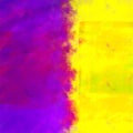 Abstract background texture in bright paint purple yellow color. Royalty Free Stock Photo