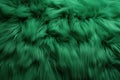 abstract background texture of fluffy emerald green fur Royalty Free Stock Photo