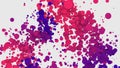 Abstract background and texture, liquid drops of paint blue and pink, particles desigh Royalty Free Stock Photo