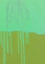 Abstract background with texture of paint drippings on green surface Royalty Free Stock Photo