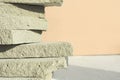 Abstract background and texture of stack of concrete