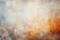 Abstract background with textured gradient soft pastel grey and orange with distressed paint strokes, concrete colorful wall Royalty Free Stock Photo