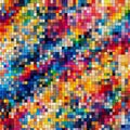 An abstract background of tiny colorful squares creating a mosaic-like pattern. Royalty Free Stock Photo
