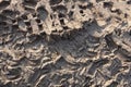 Abstract background. Tire tracks in the mud