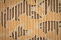 Abstract background from torn brown cardboard Royalty Free Stock Photo