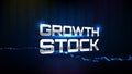 Background of trading growth stock market with stock market volume chart