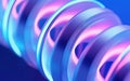 Abstract background with translucent spirals by Generative AI