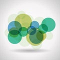 Abstract background. Transparent circle logo in green and blue. Design jpeg Illusrations