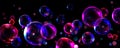 Abstract background with transparent soap bubbles Royalty Free Stock Photo