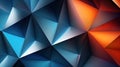 Abstract background of triangles. 3d rendering, Generative AI Royalty Free Stock Photo