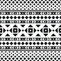 Abstract background with tribal ornament. Seamless ethnic pattern with Native American motives. Aztec Navajo style design. Royalty Free Stock Photo