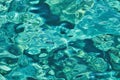 Abstract background with turquoise blue sea water. Blurred water texture Royalty Free Stock Photo