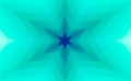 Abstract background turquoise six pointed star.