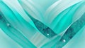 Abstract background with turquoise waves and diamonds Royalty Free Stock Photo