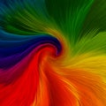 Abstract background of twirl vibrant colors