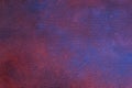 Abstract background. Unevenly colored blue-red painted wooden board.  Flat lay Royalty Free Stock Photo