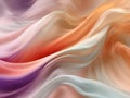 Abstract background of smooth flowing silk with soft wave of vintage colors Royalty Free Stock Photo