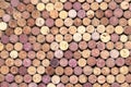 Abstract background of used red and white wine corks Royalty Free Stock Photo