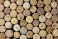 Abstract background of used red wine corks Royalty Free Stock Photo