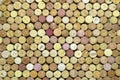 Abstract background of used red wine corks and white wine corks Royalty Free Stock Photo