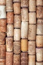 Abstract background of used red wine corks and white wine corks Royalty Free Stock Photo