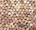 Abstract background of used wine corks Royalty Free Stock Photo